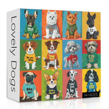 Lovely Dogs Jigsaw Puzzle 1000 piezas